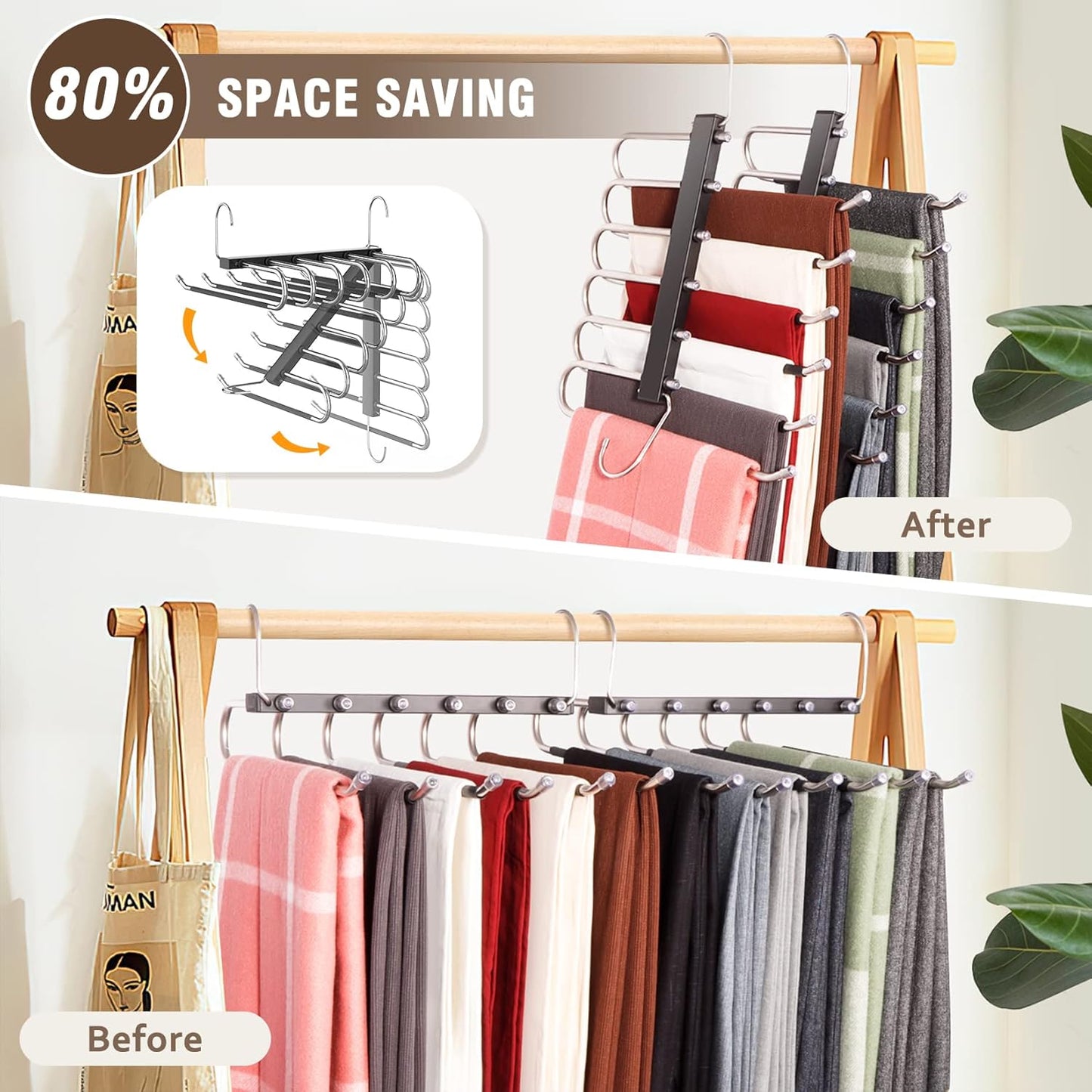 Prista's Space Saver Non-Slip Clothes Hanger Organizer