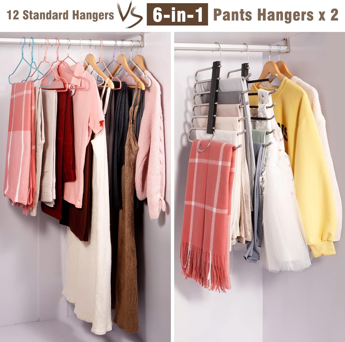 Prista's Space Saver Non-Slip Clothes Hanger Organizer