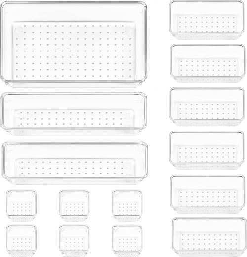 Prista Clear Drawer Organizer Set - Multi-Size