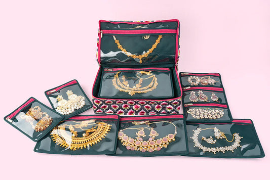 Jewellery Organiser (7 Pockets) - Multicolor