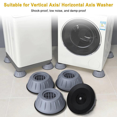 PRISTA's Non- Vibration Rubber Washing Machine Feet Pads