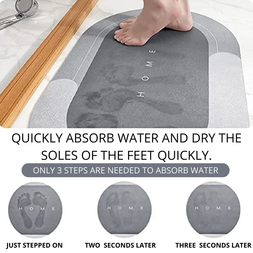 PRISTA™  Super Absorb Mat | Non-Slip (Random Colour and Text)